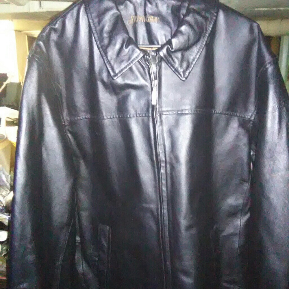 St. John's Bay Leather Coat - Negotiable